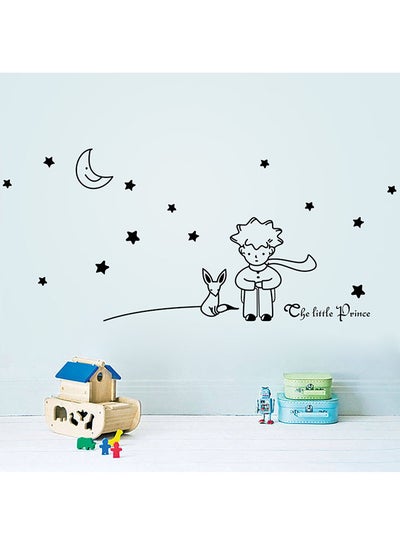 Buy The Little Prince With Fox Wall Sticker Multicolour 60 x 5 x 5cm in UAE