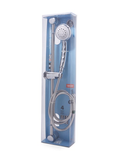 Buy Sliding Rail Shower Kit Chrome 1.5meter in UAE