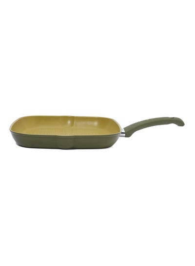 Buy Grill Pan Yellow/Green 28cm in Egypt