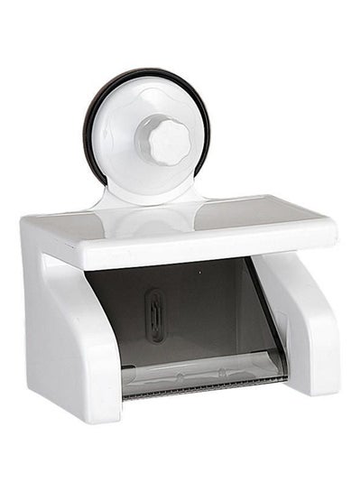 Buy Tissue Paper Holder With Magic Suction Cup White in Saudi Arabia