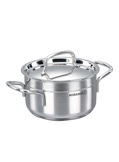 Buy Alfa Casserole Silver 18 x 10cm in UAE