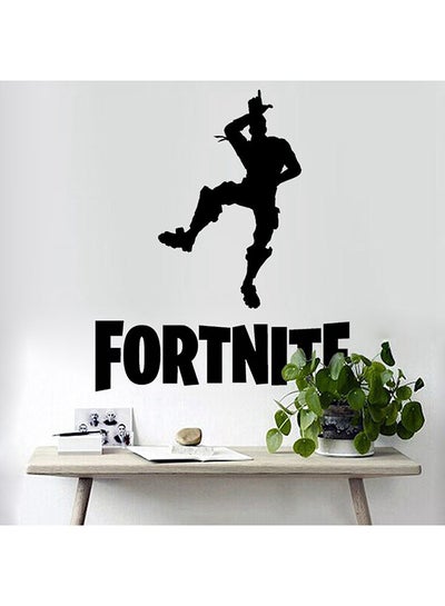 Buy Fortnite Character Wall Sticker Black 48 x 58centimeter in Saudi Arabia