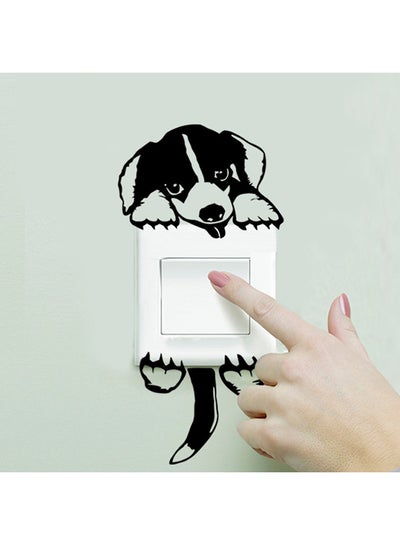 Buy Diy Funny Cute Dog Wall Sticker Black 60 x 26 x 5cm in UAE