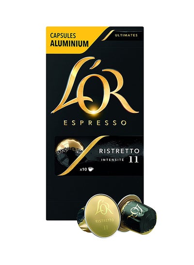 Buy Espresso Ristretto Coffee Capsules 52grams Pack of 10 in UAE