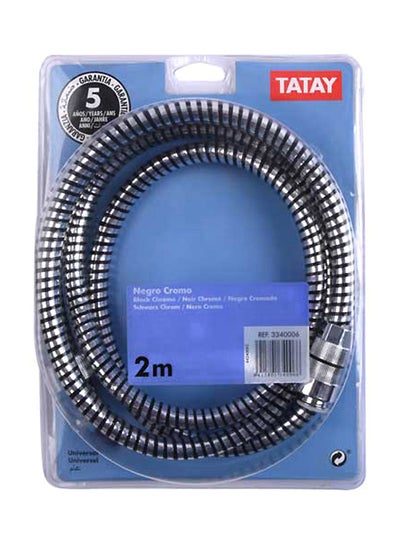 Buy Tangle-Free Shower Hose Black/Chrome 2meter in UAE