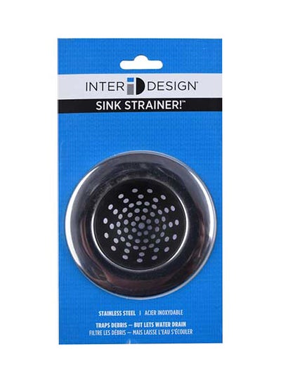 Buy Sink Strainer Polished Interdesign Black 8.5x5.2x4.6inch in UAE