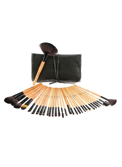 اشتري Makeup Brush Set With Case أسود في الامارات