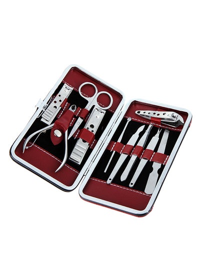Buy 10-Piece Nail-Clippers Set Silver in Saudi Arabia