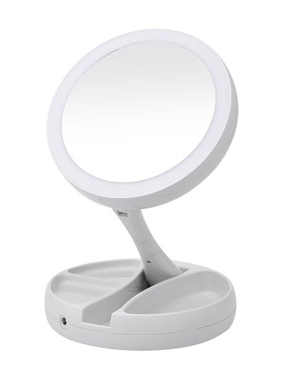 Buy LED Lighted Makeup Mirror White in UAE