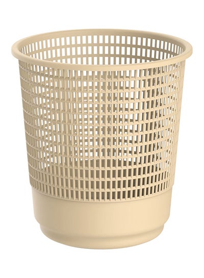 Buy Waste Bin Beige 10Liters in Saudi Arabia