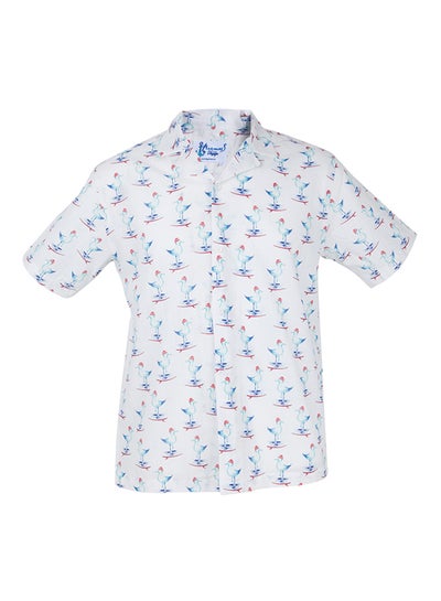 Buy Anemoss Sailor Seagull Long Sleeve Shirt Blue/White/Red in UAE