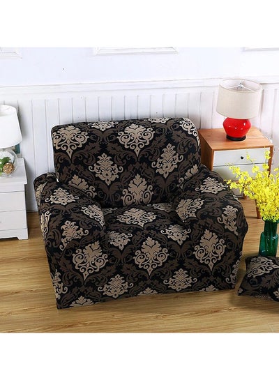 Buy Bohemian Design Sofa Protector Cover Black/Brown M in UAE