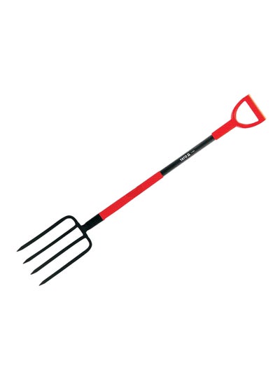 Buy Digging Fork Shovel With D-Handle Black/Red in UAE