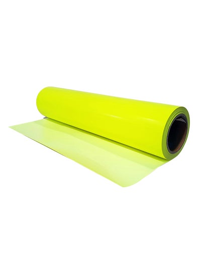 Buy GIO-FLEX VC Heat Transfer Vinyl Sticker Neon Yellow in UAE