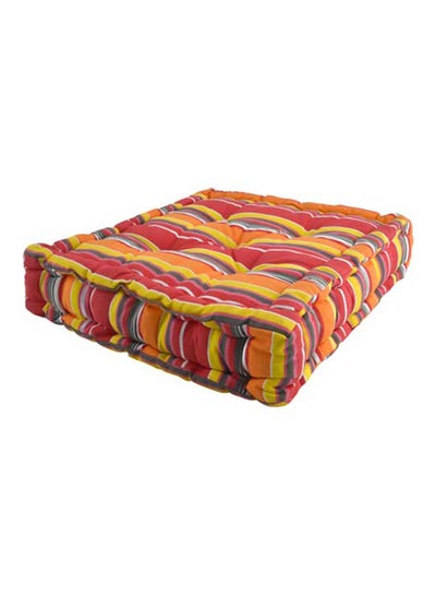 Buy Striped Soft Cushion Multicolour 40x40x10cm in Saudi Arabia