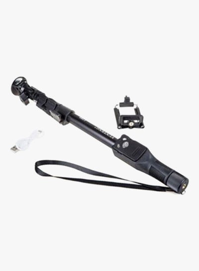 Buy 2-Piece Bluetooth Selfie Stick Black in UAE