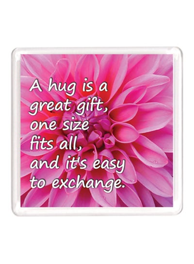 Buy Dubai Love Friendship Quote Magnet Pink/White in UAE