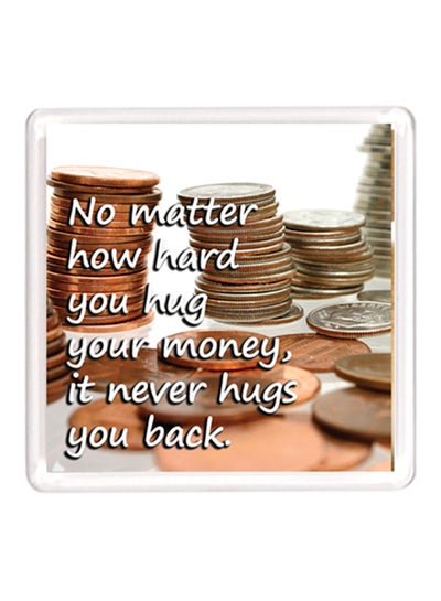 Buy Dubai Motivation Sentimental Quote Magnet White/Copper in UAE