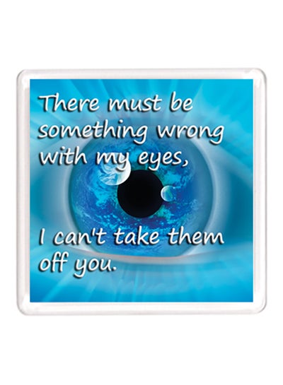 Buy Dubai Love Quote Magnet Blue/White in UAE