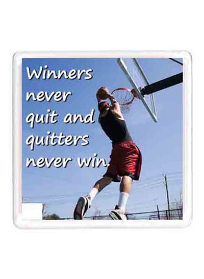 Buy Dubai Sport Quote Magnet White/Blue/Red in UAE