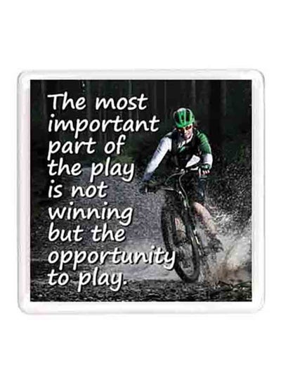 Buy Dubai Sport Quote Magnet Black/White in UAE