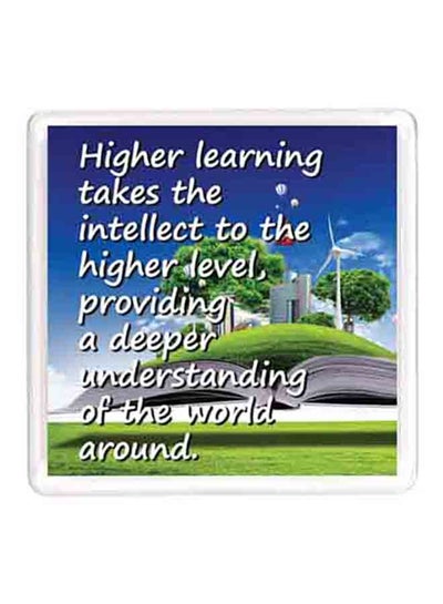 Buy Dubai Education Learning Quote Magnet White/Green/Blue in UAE