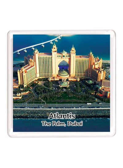 Buy Dubai Souvenir Quote Magnet Atlantis Blue/Green/Yellow in UAE