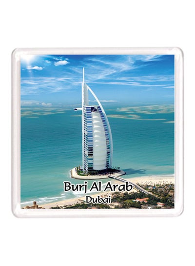 Buy Dubai Souvenir Quote Magnet Burj Al Arab Blue/White/Green in UAE