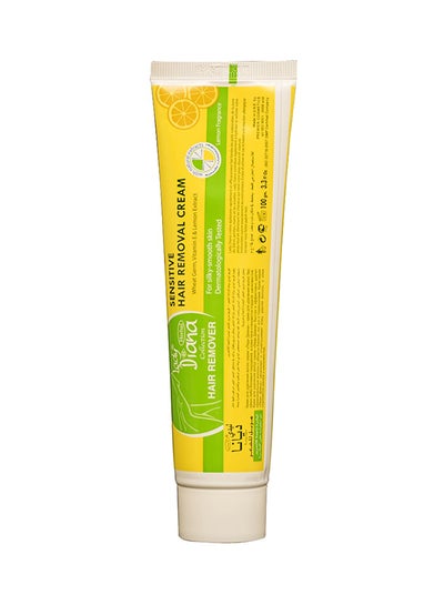 Buy 12-Piece Sensitive Hair Removal Cream With Vitamin E And Lemon Extracts 100grams in UAE