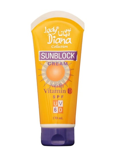 Buy Sunblock Cream With Vitamin E SPF UV 60 170ml in UAE