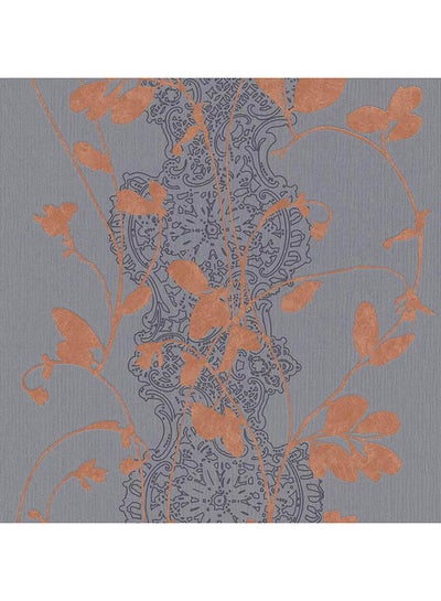 Buy Sceno Wallpaper Grey/Orange 5meter in Saudi Arabia