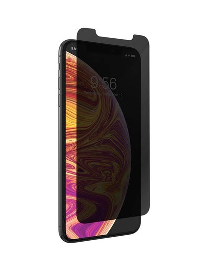 Buy Tempered Glass Privacy Screen Protector For Apple iPhone XR Black in Saudi Arabia