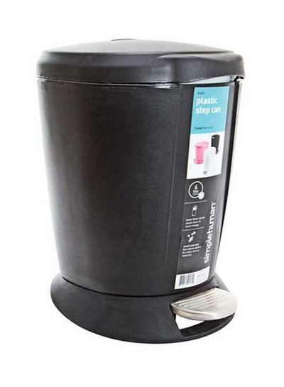 Buy Garbage Bin Black 6Liters in Saudi Arabia