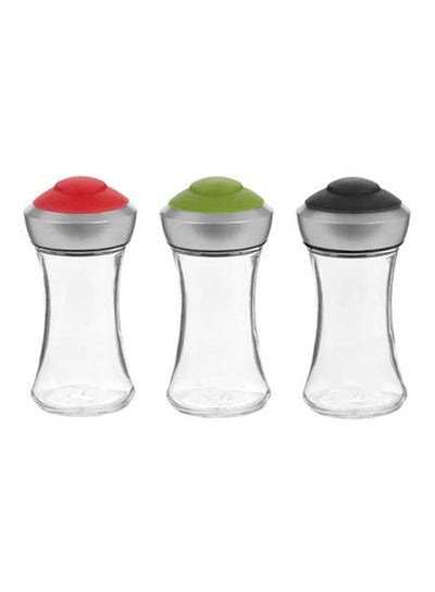 Buy 3-Piece Pop Salt And Pepper Shaker Multicolour in Saudi Arabia