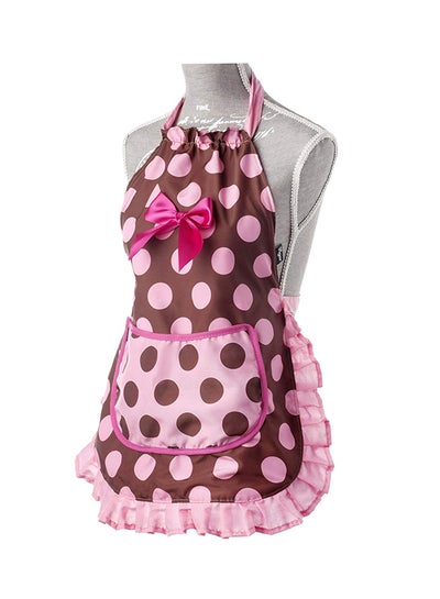 Buy I Children Apron With Head Cover Brown/Pink 0.2x42x52cm in Egypt