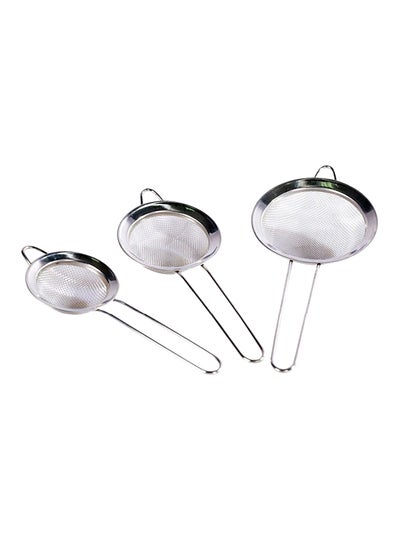 Buy 3-Pieces Tea Strainer Silver in Egypt