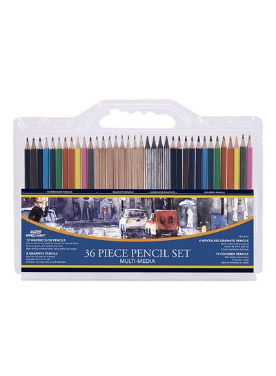 Buy 36-Piece Artist Pencil Set Multicolour in UAE