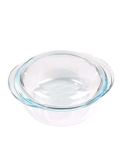 Buy Essential Round Casserole With Lid Clear 2.1Liters in Egypt