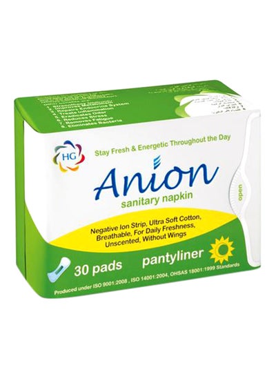 Buy 30-Piece Pantyliner Sanitary Napkin in UAE