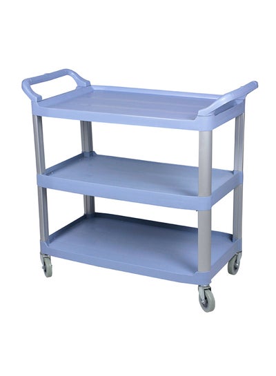 Buy Three Shelves Large ServIng Cart Blue 103 x 50 x 98centimeter in Saudi Arabia