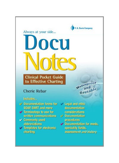 Buy Docunotes: Clinical Pocket Guide To Effective Charting paperback english - 22-May-09 in Saudi Arabia