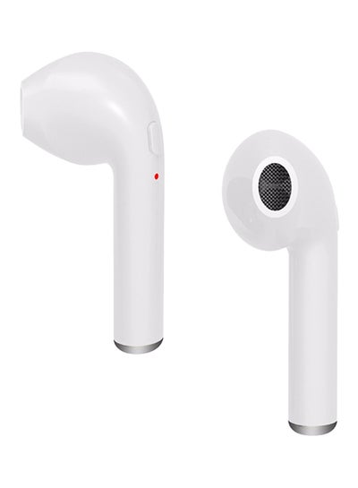 Buy In Ear Wireless Bluetooth Earbuds With Mic White in Saudi Arabia