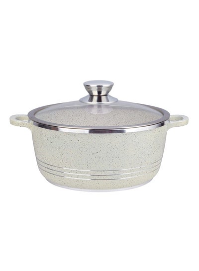 Buy Granite Casserole Pot Cream 40cm in UAE