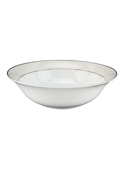 Buy Platinum Bowl White/Gold 9inch in UAE