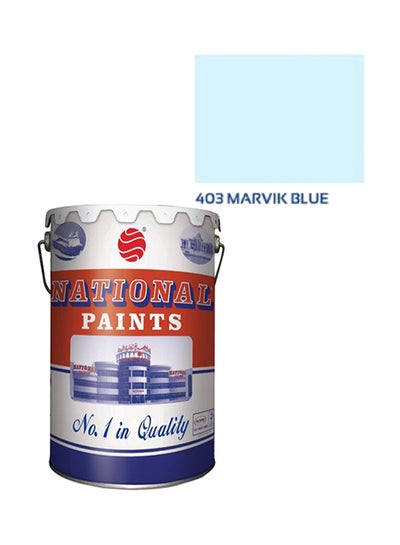 Buy Water Based Wall Paint Marvik Blue 18Liters in UAE