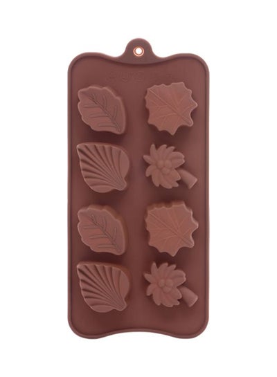 Buy Silicone Multipurpose Rose Bake Mold Brown 8.5x4x1inches in UAE