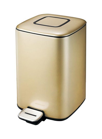 Buy Step Trash Bin Gold 20Liters in UAE