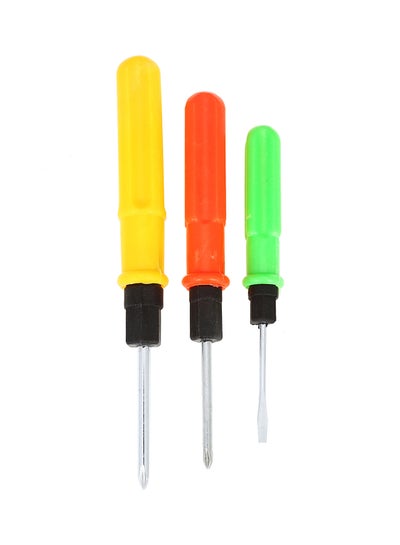 Buy 3-Piece Coloured Screwdriver Set Multicolour 7inch in Saudi Arabia