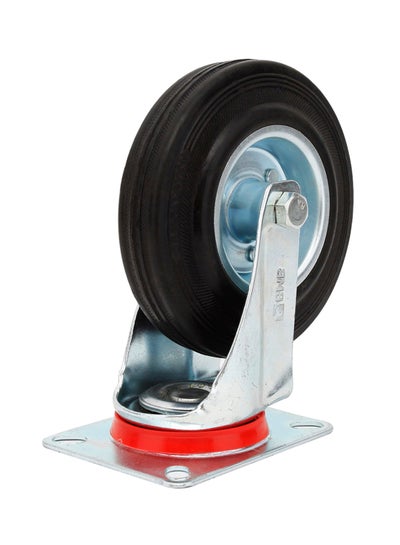 Buy Industrial Caster Movable Wheel Silver/Black/Red 160mm in Saudi Arabia