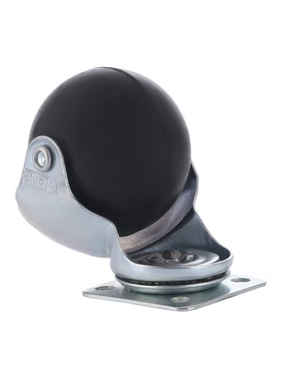 Buy Furniture Swivel Plate Caster Wheel Silver/Black 50mm in Saudi Arabia